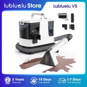 Lubluelu V5 Carpet Cleaner 500W14kPa Strong Suction, Effortlessly Removes Stubborn Stains, Ideal for Carpets, Sofas, Car Seats