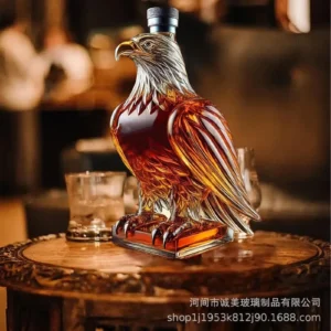 Exquisite Eagle Liquor Decanter Dad Husband Glass Whiskey Decanter Bottle Eagle Liquor Bottle Home Decoration for Holidays