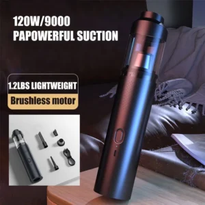 Fanttik Slim V8 Mate/V8 Apex Portable Cordless Car Vacuum 12000Pa/30AW RobustClean Mini Vacuum with Flexible Hose and Pet Brush